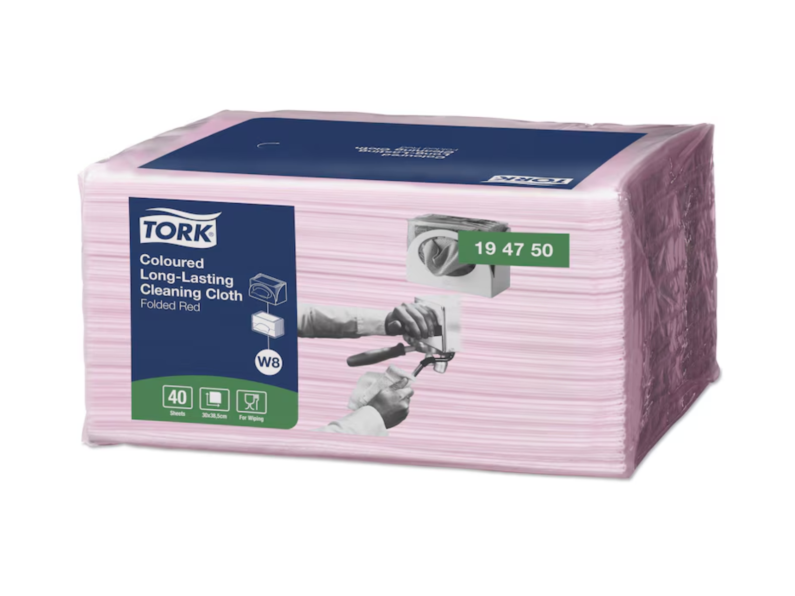 Ściereczki wielorazowe TORK 194750 Pink Kart 8 x 40 ściereczek